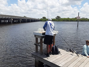 fish cleaning table at route 64 boat ramp